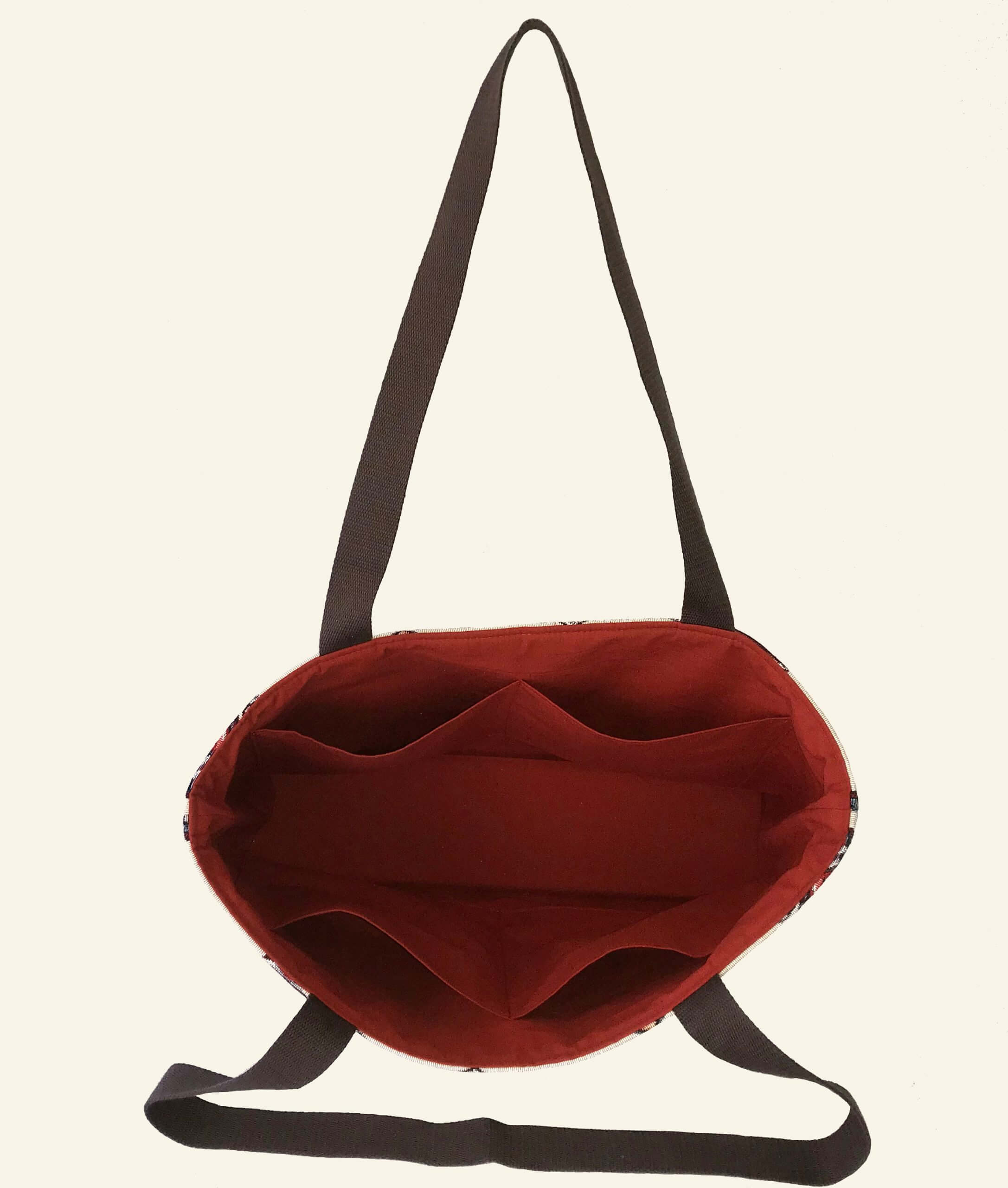 on du sac baskets ouvert