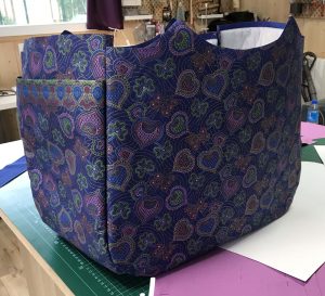 Corps du sac assemblé par piqûre.