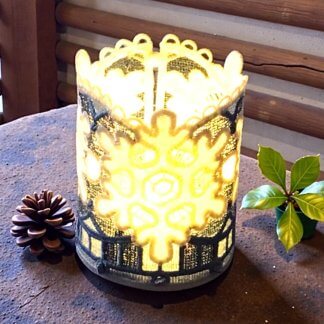 Bougeoir flocon de neige